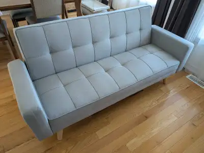 For sale: Light Gray Futon Sofa Bed, View more