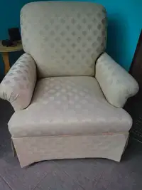 Yellow patterned chair