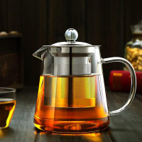Glass Teapot with Removable Stainless Steel Tea Infuser