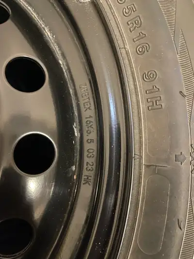 Ready for winter! I am selling a complete set of four winter tires mounted on new steel rims. This p...