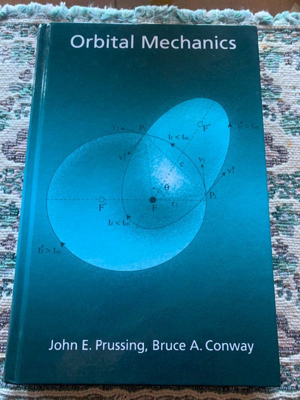 Orbital Mechanics by John E. Prussing in Textbooks in Sault Ste. Marie