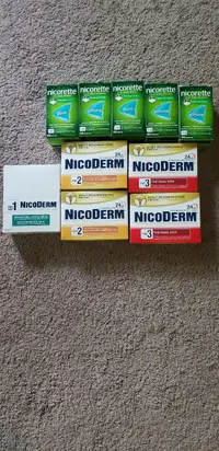 All steps of Nicoderm Patches and Gum