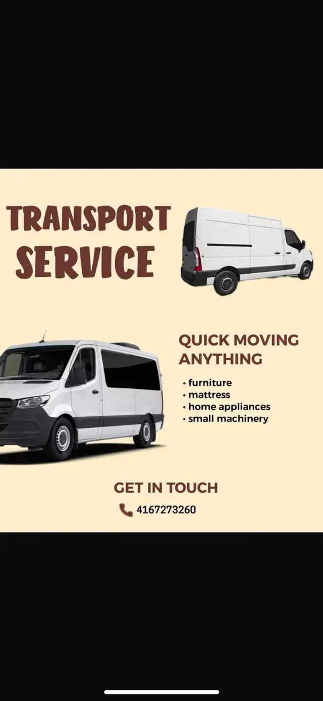 Moving van with driver anytime available 63347531474563122