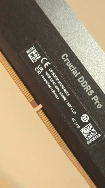 Crucial DDR5 Pro 16GB desktop RAM, View more