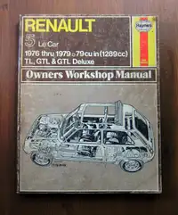 Renault 5 LeCar 1976-1979 Haynes Manual
