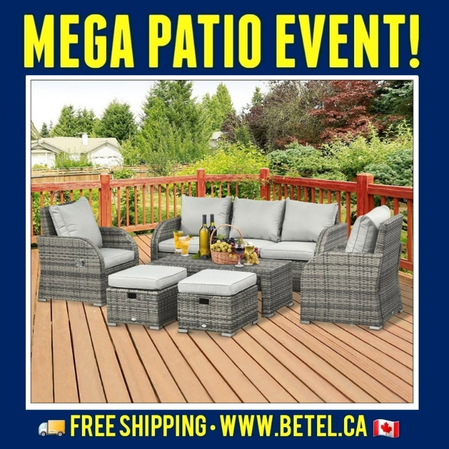SPRING SALE | OUTDOOR PATIO SETS | FREE SHIPPING in Patio & Garden Furniture in Vancouver