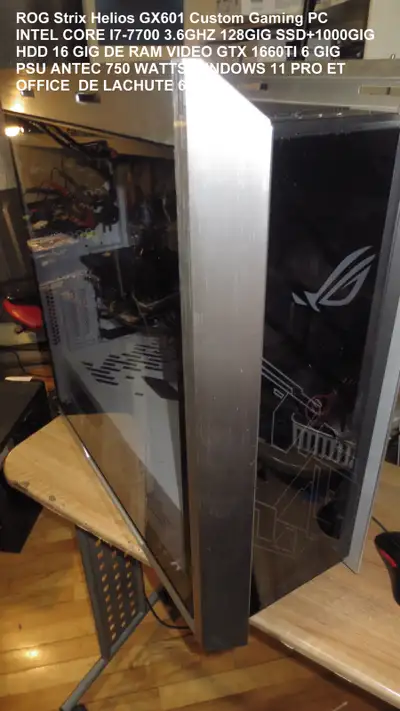 ROG Strix Helios GX601 Custom Gaming PCINTEL CORE I7-7700 3.6GH, View more