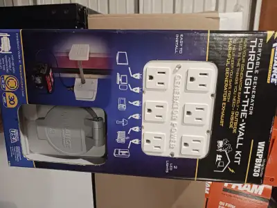 Reliance (WPKBN30) 30amp - 6 plug in wall adaptor kit - good to 7500 watts - new in box not used. Gr...