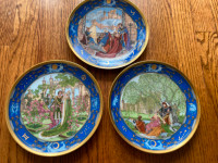 Hutschenruether plates set of 3, "Love for all Seasons"