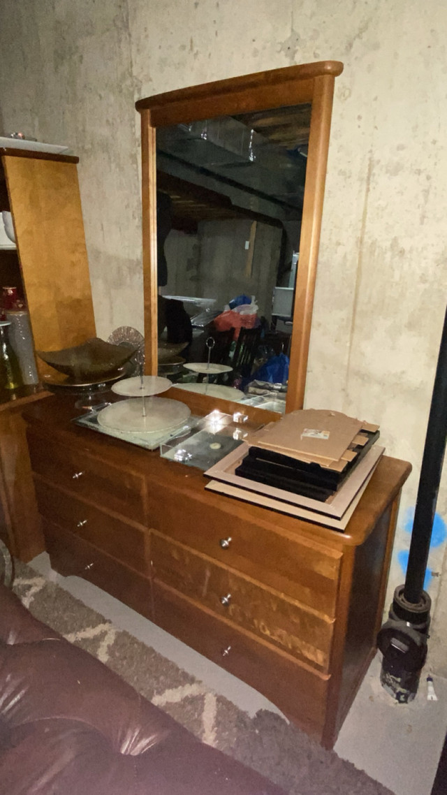 wooden dresser with mirror  in Dressers & Wardrobes in Oakville / Halton Region