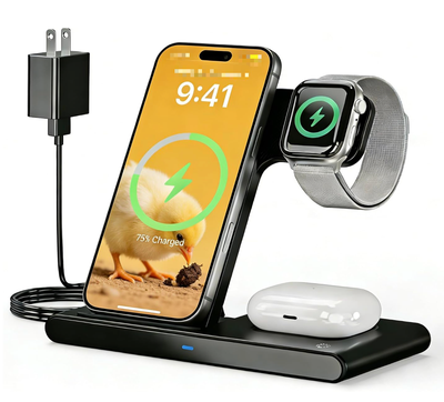 3-in-1 Wireless Charger Stand for Apple, View more