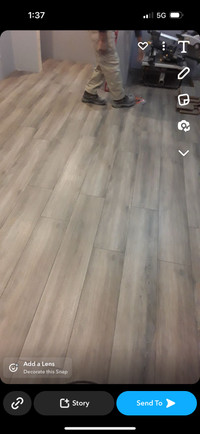 Professional flooring installer 