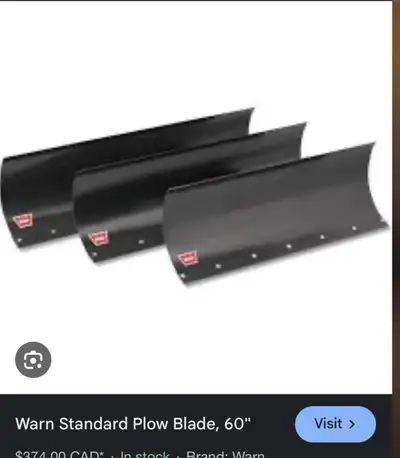 60” Brandnew still in the box. This is only a snowblade. NO HOOKUP TO QUAD OR SIDE BY SIDE