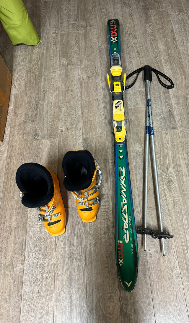 Dynastar Big Max skis 160 with Poles and Boots in Ski in Mississauga / Peel Region - Image 2