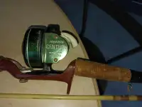 Antique fishing rods and reels
