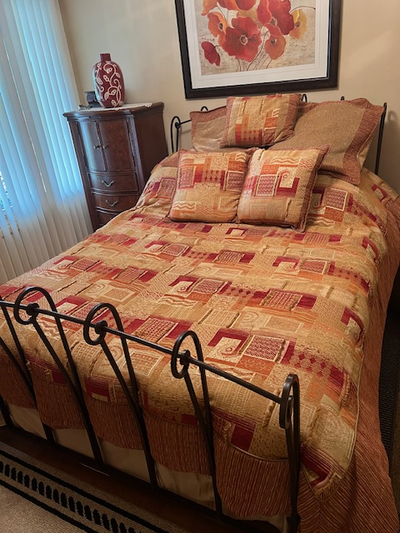 8 PIECE QUEEN SIZE COMFORTER SET ……$50, View more