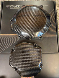 CR250 Carbon Fiber Clutch and Ignition Protection Covers - NEW