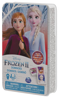 Disney Frozen 2 Dominoes in Storage Tin 28 Pcs Brand new SEALED
