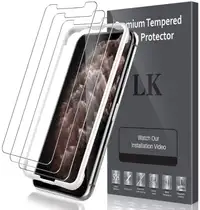 LK 3 films protecteurs écran verre trempé iPhone 11 Pro ou XS/X