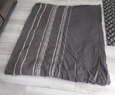 Queen Size Grey Duvet Cover, View more