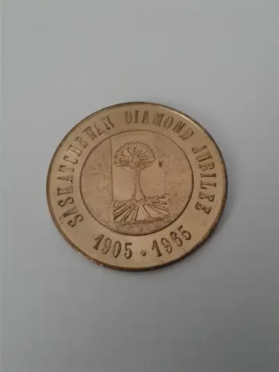 1905-1965 Saskatchewan Diamond Jubilee Coin, View more