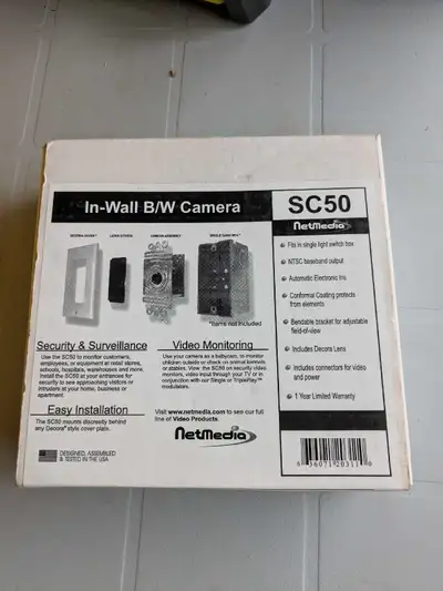 In-wall camera, View more