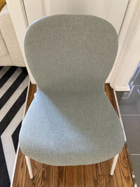 4 KARLPETTER Chairs (Ikea) - Sage Green + White Leg