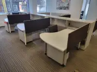 Desks/L-Shape desks with Mobile drawer $399/excellent condition