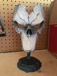 Darksiders II Death Mask Skull Statue on stand 2012.