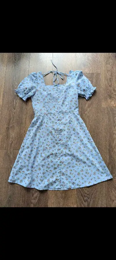 GU Floral Mini Dress - Light Blue Relocating soon – clearing out, View more