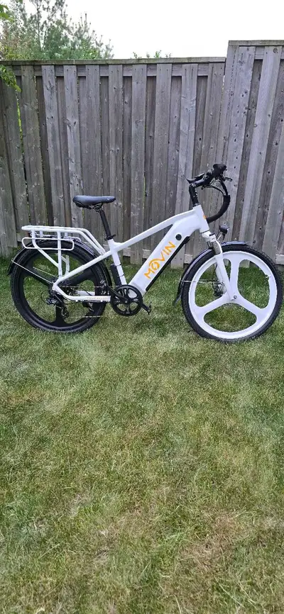Movin’ Tempo Max City Commuter E-Bike + Waterproof Bags, View more