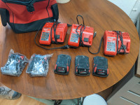 milwaukee M18 cp 2.0 batteries and chargeurs