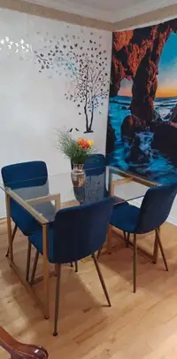 Ensemble salle à manger : Table et 4 chaises