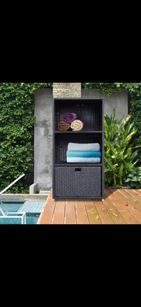 Outdoor Storage Cabinet, Patio Storage Box Rack Garden Lawn Bath