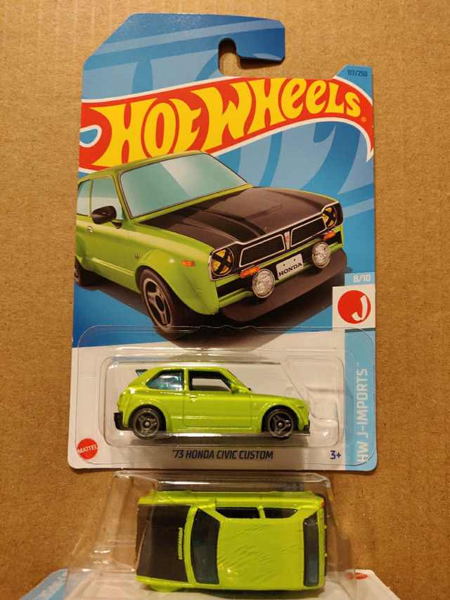 New Hot Wheels '73 Honda Civic Hatchback Custom 1:64 diecast JDM in Toys & Games in City of Toronto
