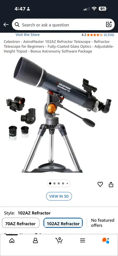 Telescope Celestron - AstroMaster 102AZ, View more