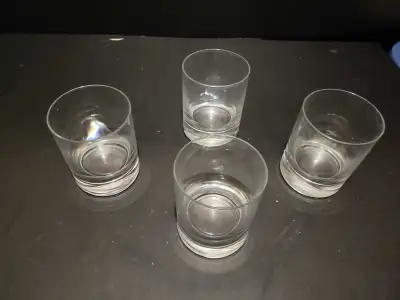 Set of 4 Clear Glass Tumblers, View more