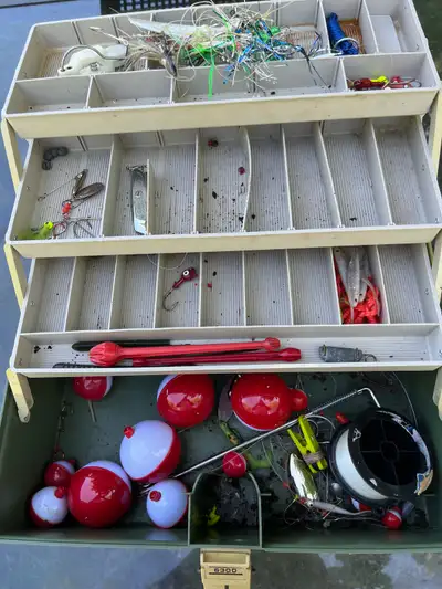 fishing accessories and tackle box, View more