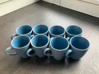 ceramic mugs x8