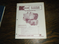 Kohler K400-2AM 2 Cycle Engines for Snowmobile Parts Manual