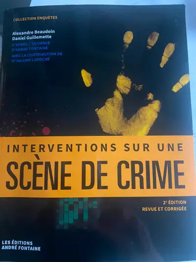 Livre Interventions sur une scène de crime Beaudoin Guillemette, View more