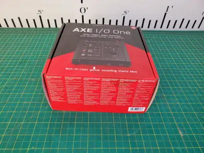 IK Multimedia AXE I/O ONE USB Audio Interface, Z-TONE Input for Guitar/Bass NEW We have 6 of these a...