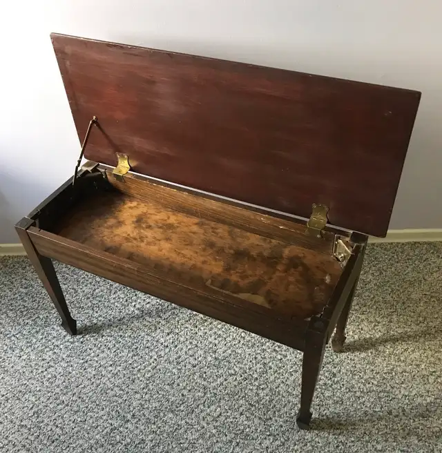 Antique Mahogany Piano Bench in Other in Calgary - Image 5
