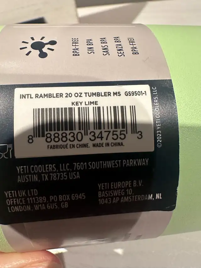 Yeti Rambler 20oz in Kitchen & Dining Wares in Oshawa / Durham Region - Image 5