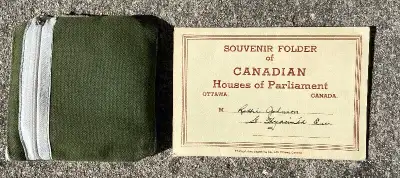 Souvenir Postcard Set Canadian House of Parliament - nan Souvenir Folder Postcard of Canadian House...