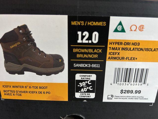  Dakota Work Boots Steel toe -Size-12 in Men's Shoes in Edmonton