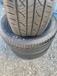 3 pneus d’été usagés à vendre Nexen 225/55R17