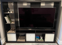 IKEA Lappland 55 inch TV unit with inserts. 