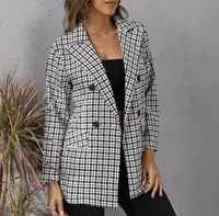 Women’s Houndstooth design Blazer / Suit Jacket sz M
