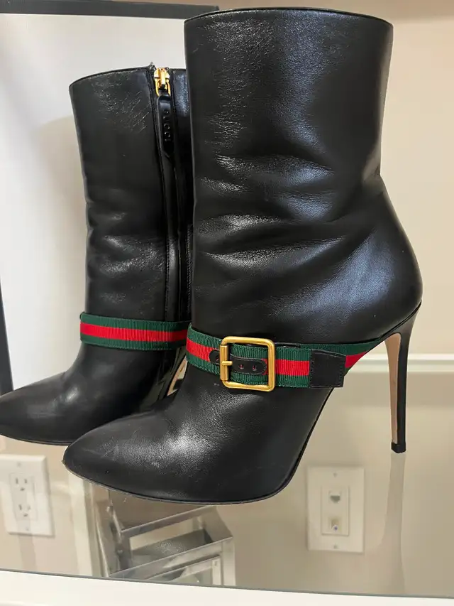 Gucci black leather high heel ankle boots in Women's - Shoes in Edmonton - Image 6